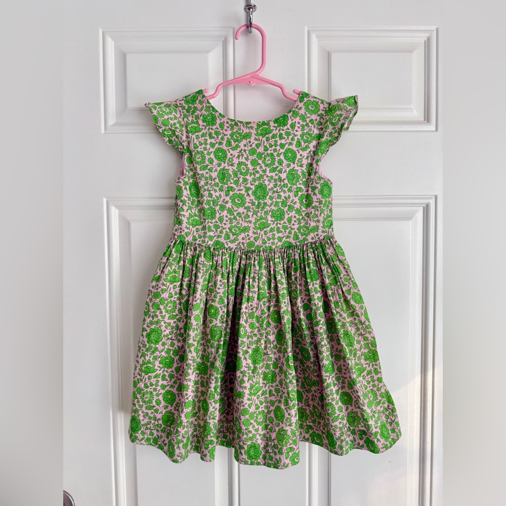 Jacadi Green Floral Kids Dress